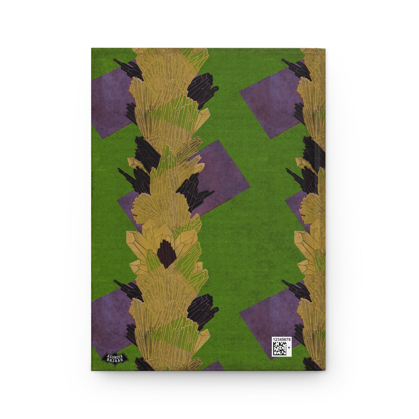 Art Deco Seguy Crystals Warm Green Matte Hardcover Journal