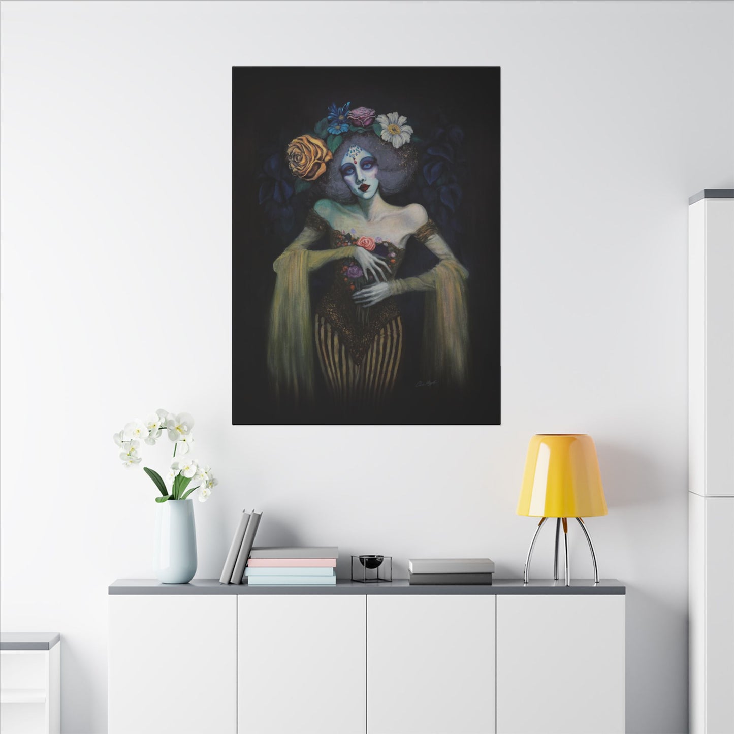 The Marionette Stretched Canvas Print, Wrapped Wall Art with Hardware 0.75" depth