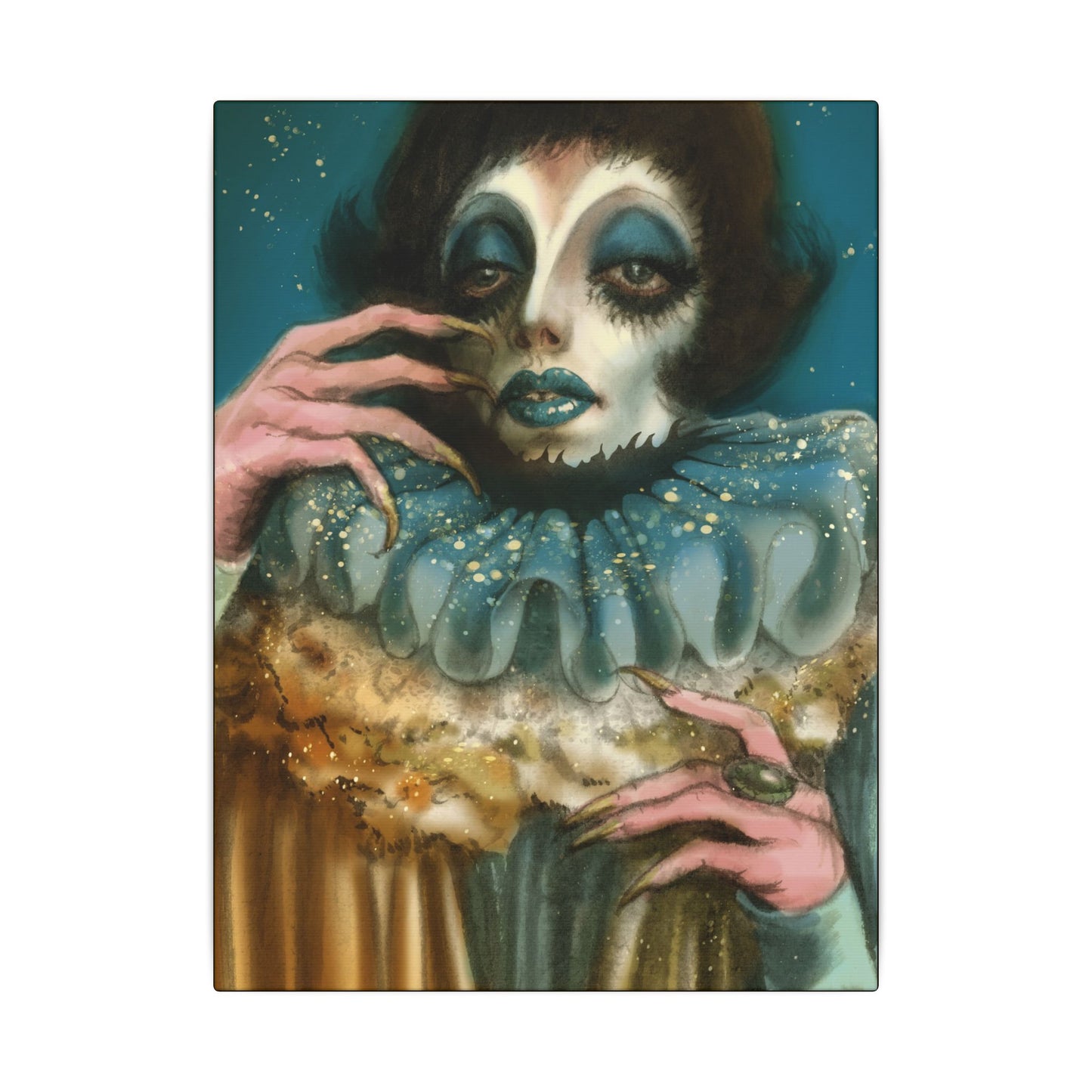 Pierrot 01 Matte Canvas Print, Stretched, Wrapped Wall Art with Hardware 0.75"