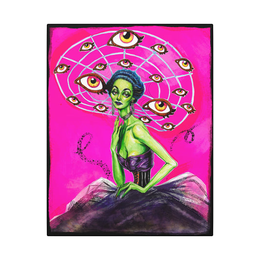 Eyeballs Everywhere 11x14in Matte Canvas, Stretched, 0.75"