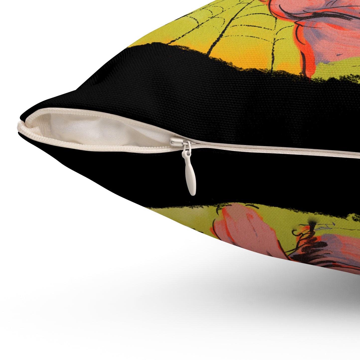 Woman of Horror Square Pillow