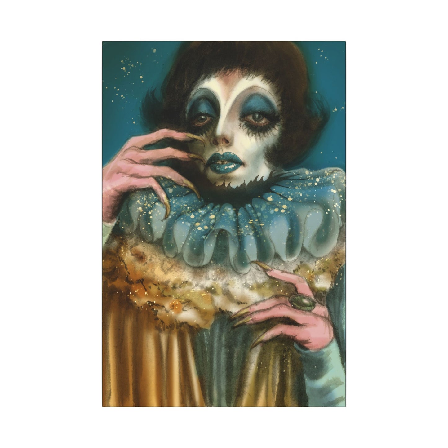 Pierrot 01 Matte Canvas Print, Stretched, Wrapped Wall Art with Hardware 0.75"