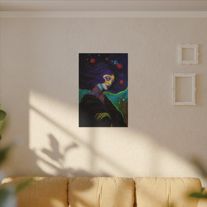 Violet Stretched Canvas Print, Wrapped Wall Art with Hardware 0.75" depth