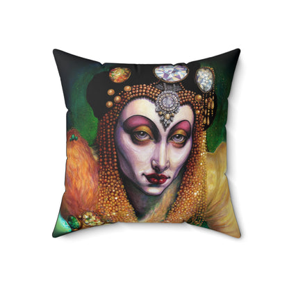 Ornaments of Gold Square Pillow