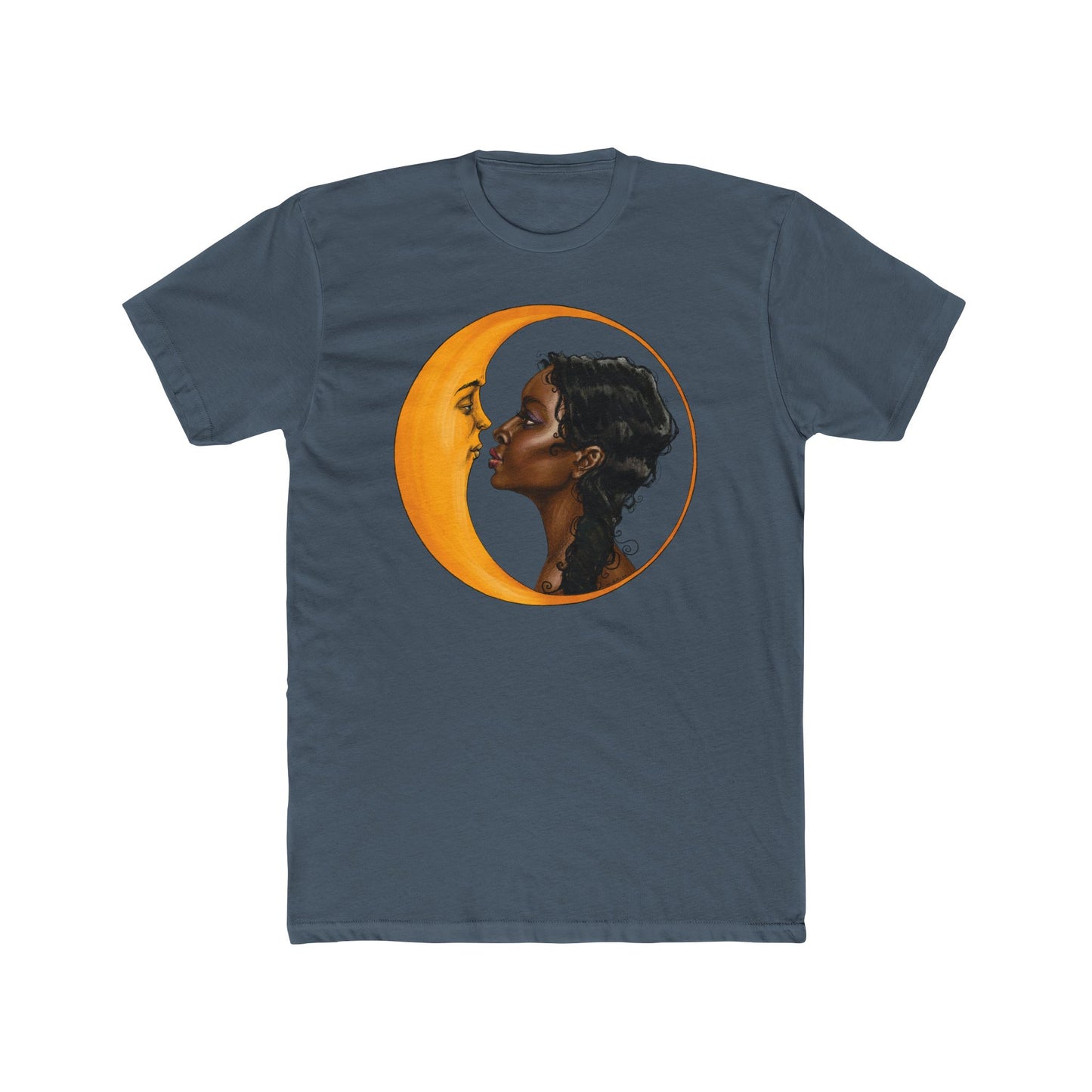 Unisex Moon Kiss Cotton Crew Tee