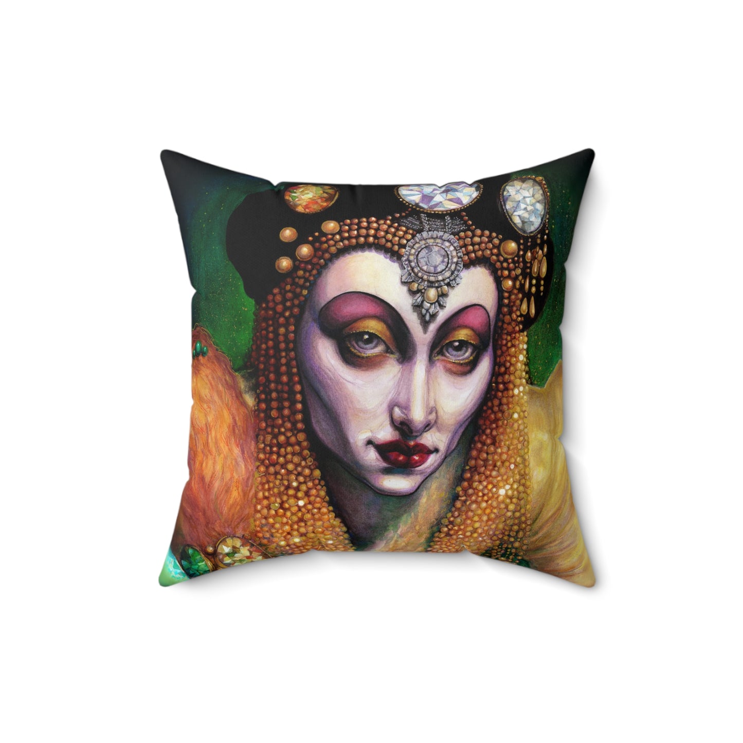 Ornaments of Gold Square Pillow