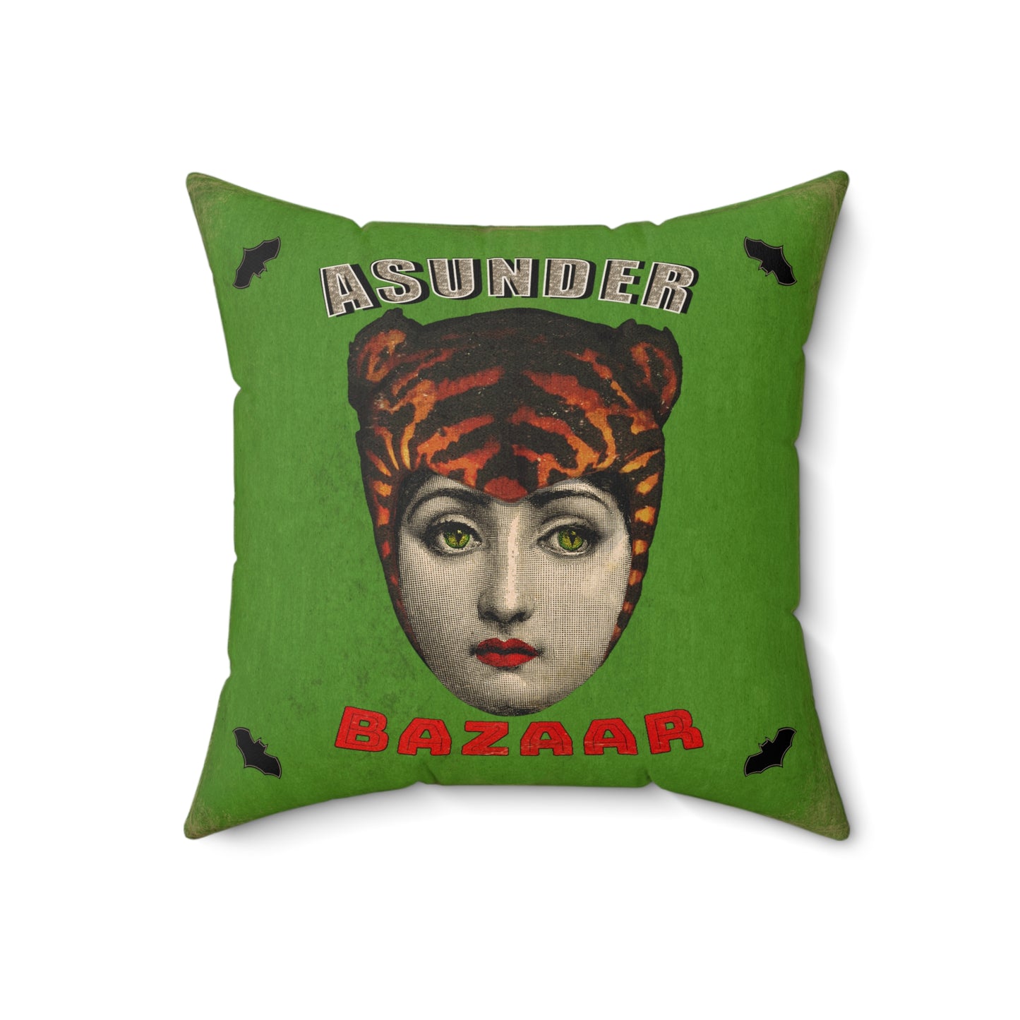 Asunder Bazaar Lina Tiger Square Pillow