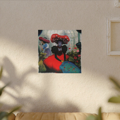 Mushroom Lady Matte Canvas, Stretched, 0.75"