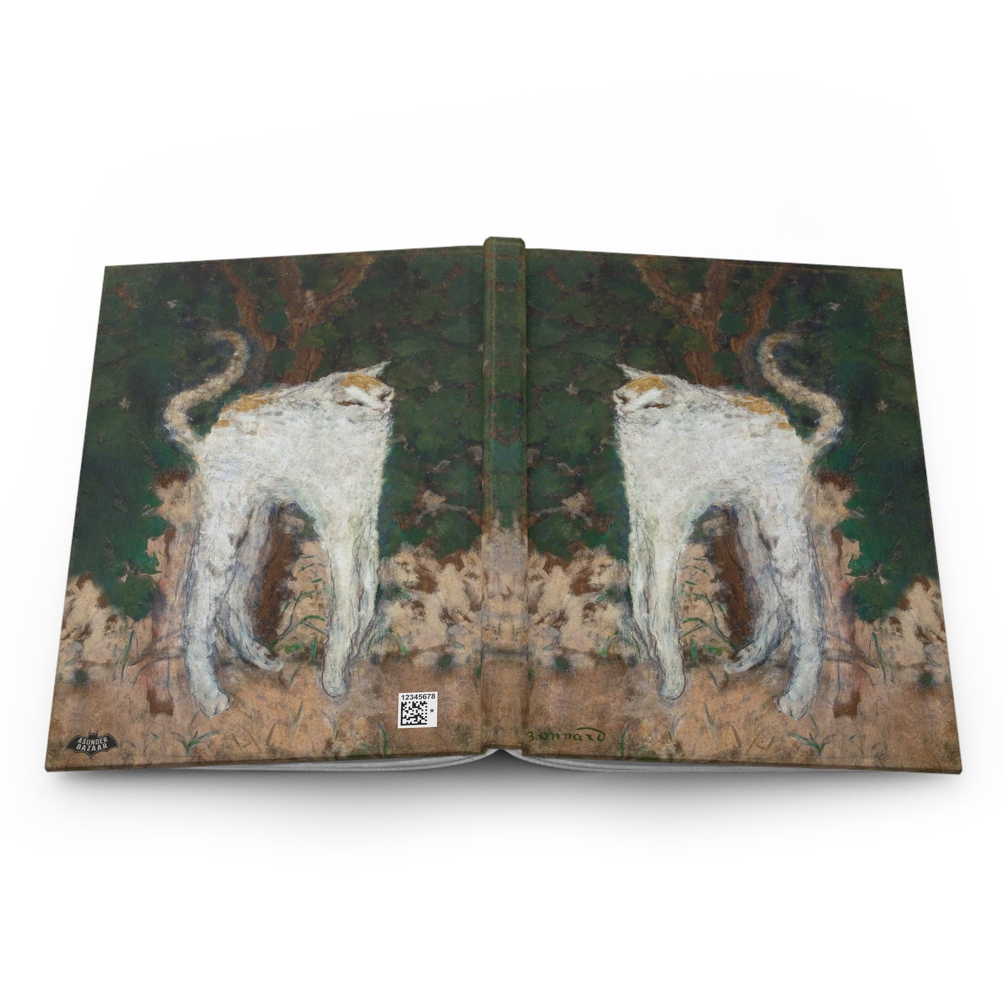 Bonnards Long Cat Matte Hardcover Journal
