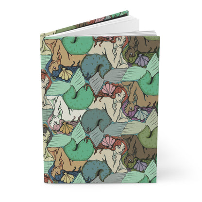 Tessellating Mermaids Matte Hardcover Journal