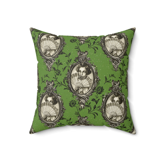 Haunted Manor Square Pillow