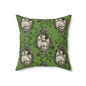 Haunted Manor Square Pillow