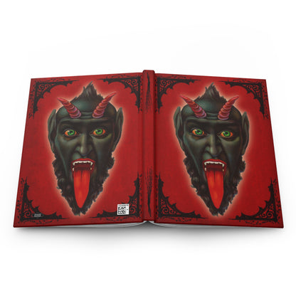 Krampus Face Matte Hardcover Journal