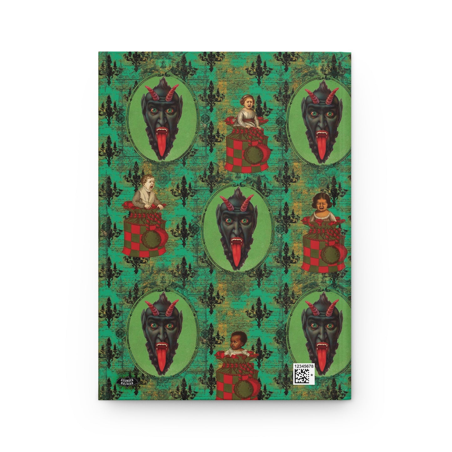 Krampus with Children Matte Hardcover Journal