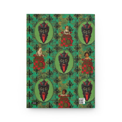 Krampus with Children Matte Hardcover Journal