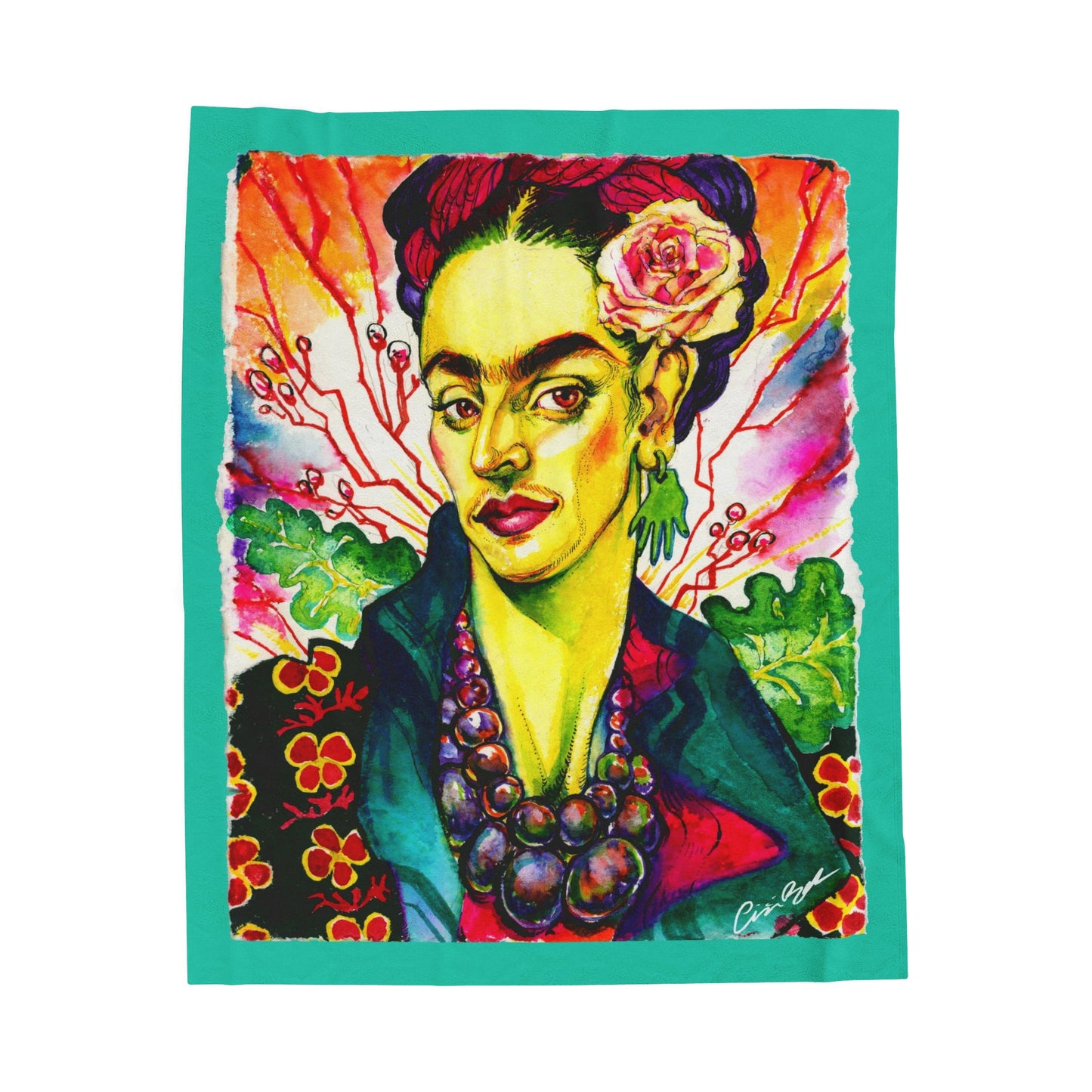 Frida Velveteen Plush Blanket