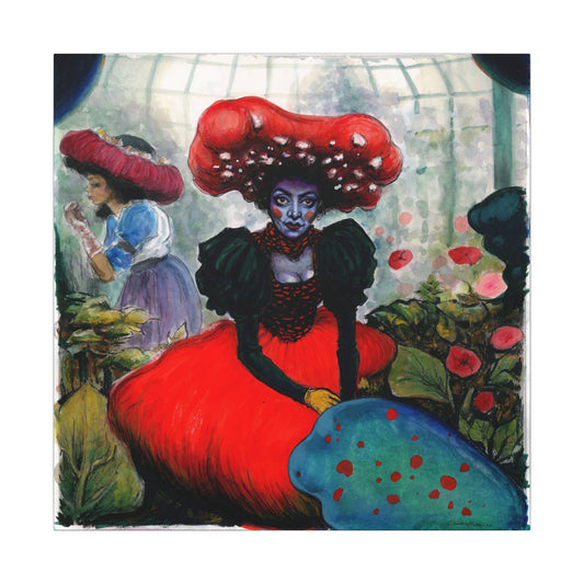 Mushroom Lady Matte Canvas, Stretched, 0.75"