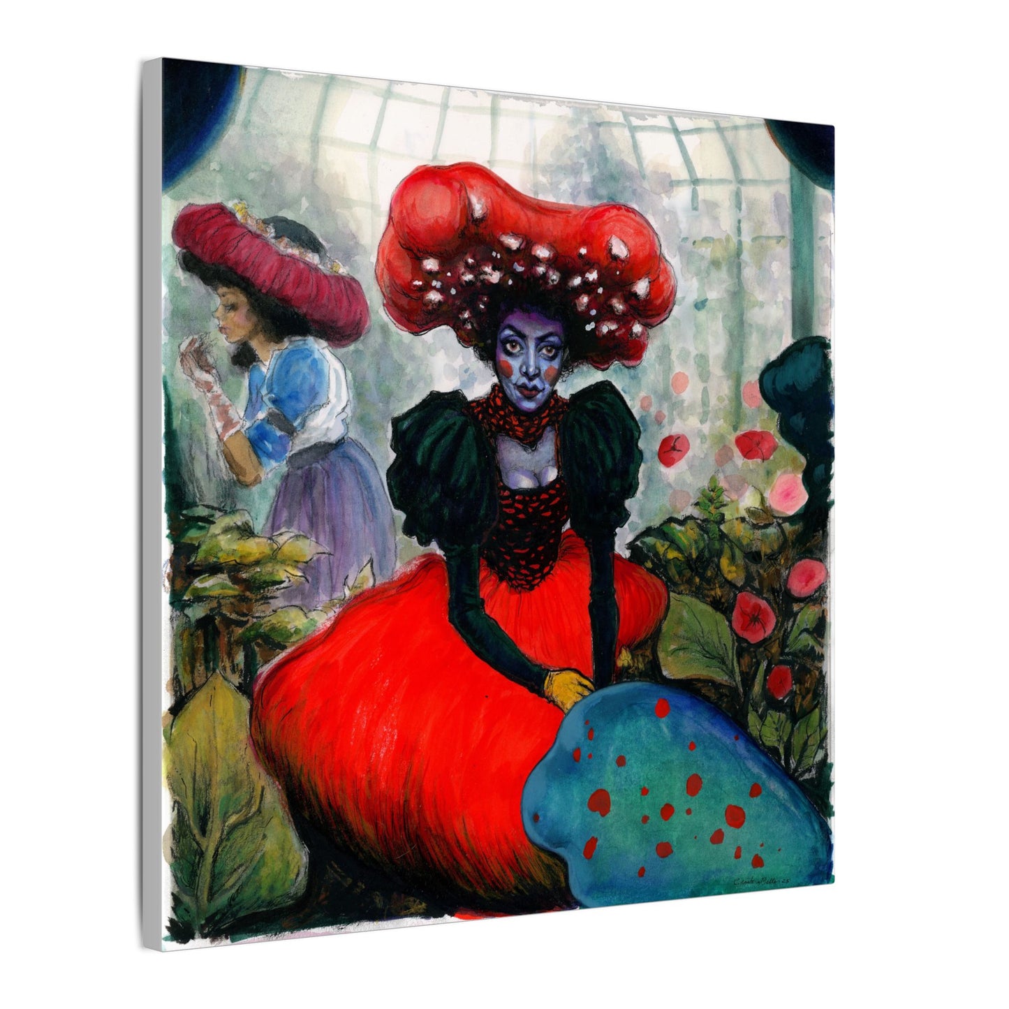 Mushroom Lady Matte Canvas, Stretched, 0.75"