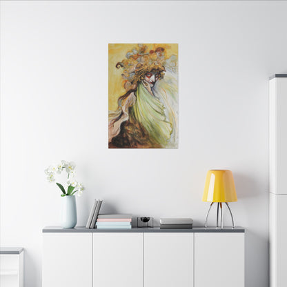 The Golden Seer Matte Canvas Print, Stretched, Wrapped Wall Art with Hardware 0.75"