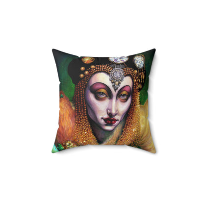 Ornaments of Gold Square Pillow