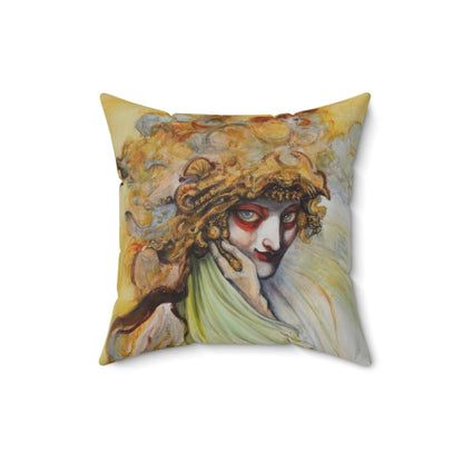 Seer of The Golden Sea Square Pillow