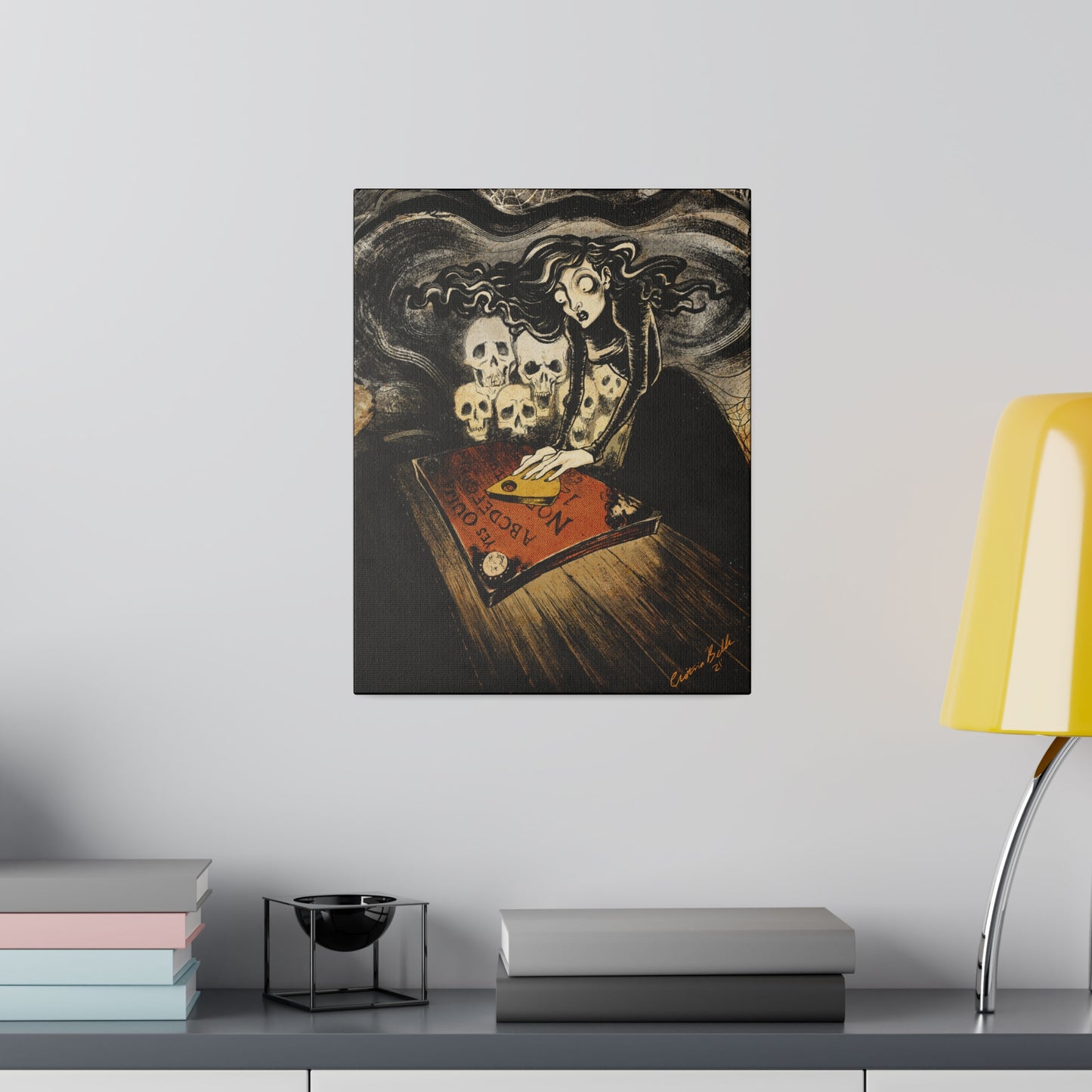 Seance Stretched Canvas Print, Wrapped Wall Art with Hardware 0.75" depth