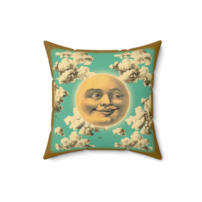 Victorian Moon Square Pillow