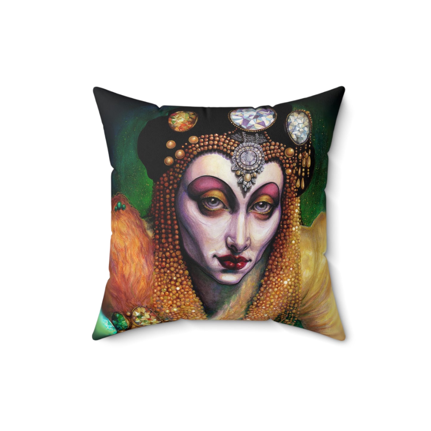 Ornaments of Gold Square Pillow