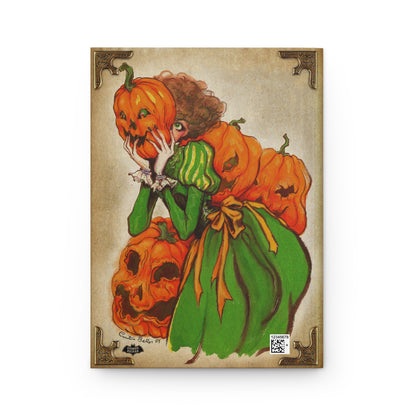 Pumpkin Mask Matte Hardcover Journal