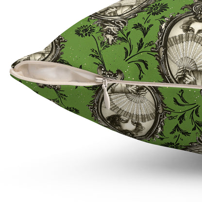 Haunted Manor Square Pillow