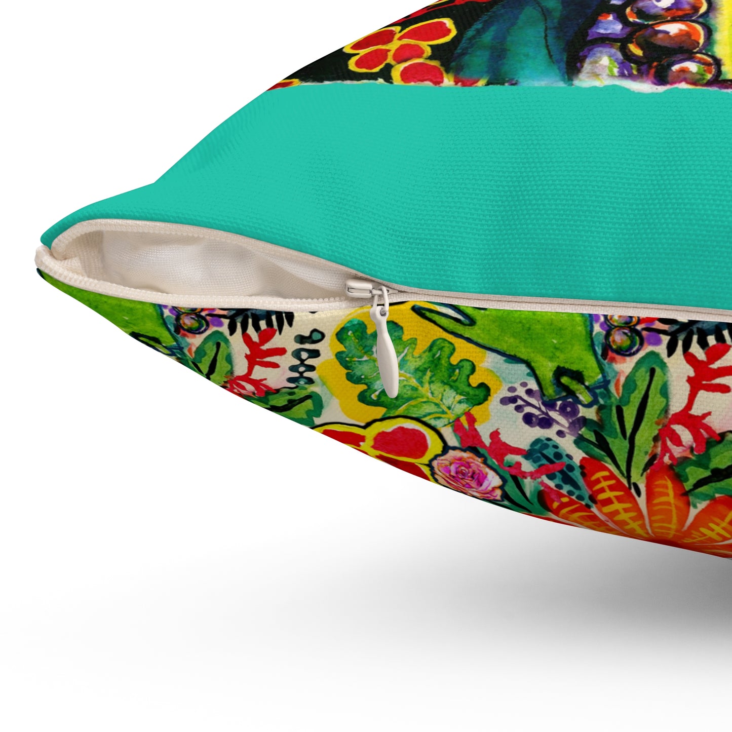 Frida Kahlo Illustrated Square Pillow