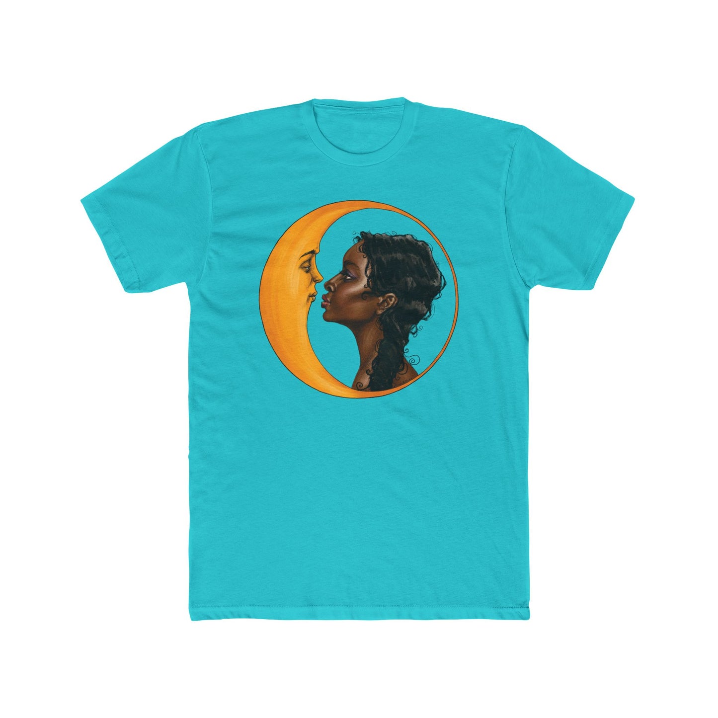 Unisex Moon Kiss Cotton Crew Tee