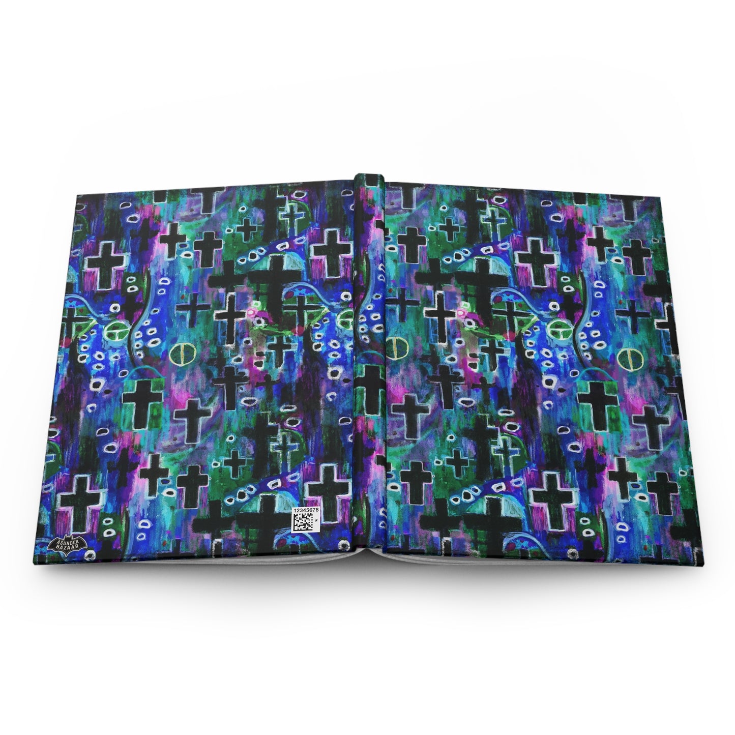 Klimt Death Crosses Matte Hardcover Journal