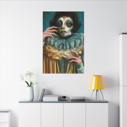 Pierrot 01 Matte Canvas Print, Stretched, Wrapped Wall Art with Hardware 0.75"