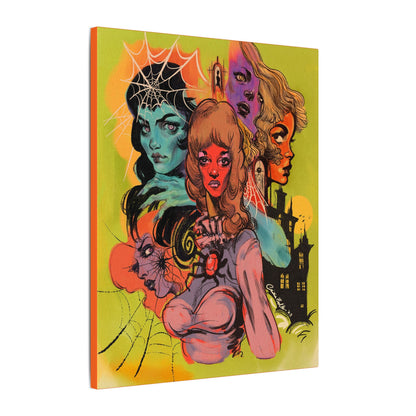 Women of Horror Canvas Print, Wrapped Wall Art with Hardware 0.75" depth