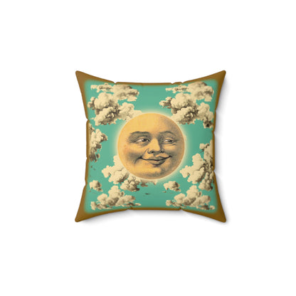 Victorian Moon Square Pillow