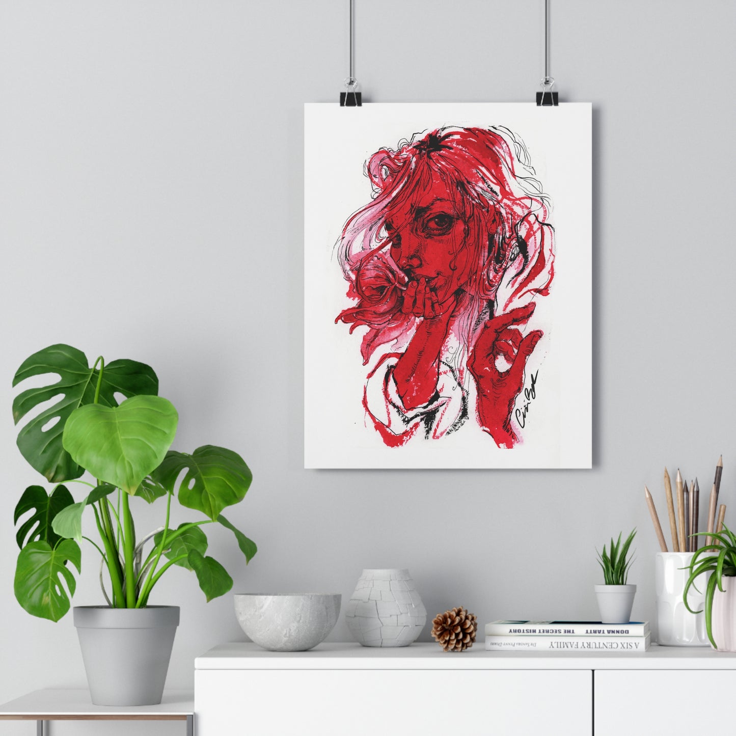 Red Giclée Art Print