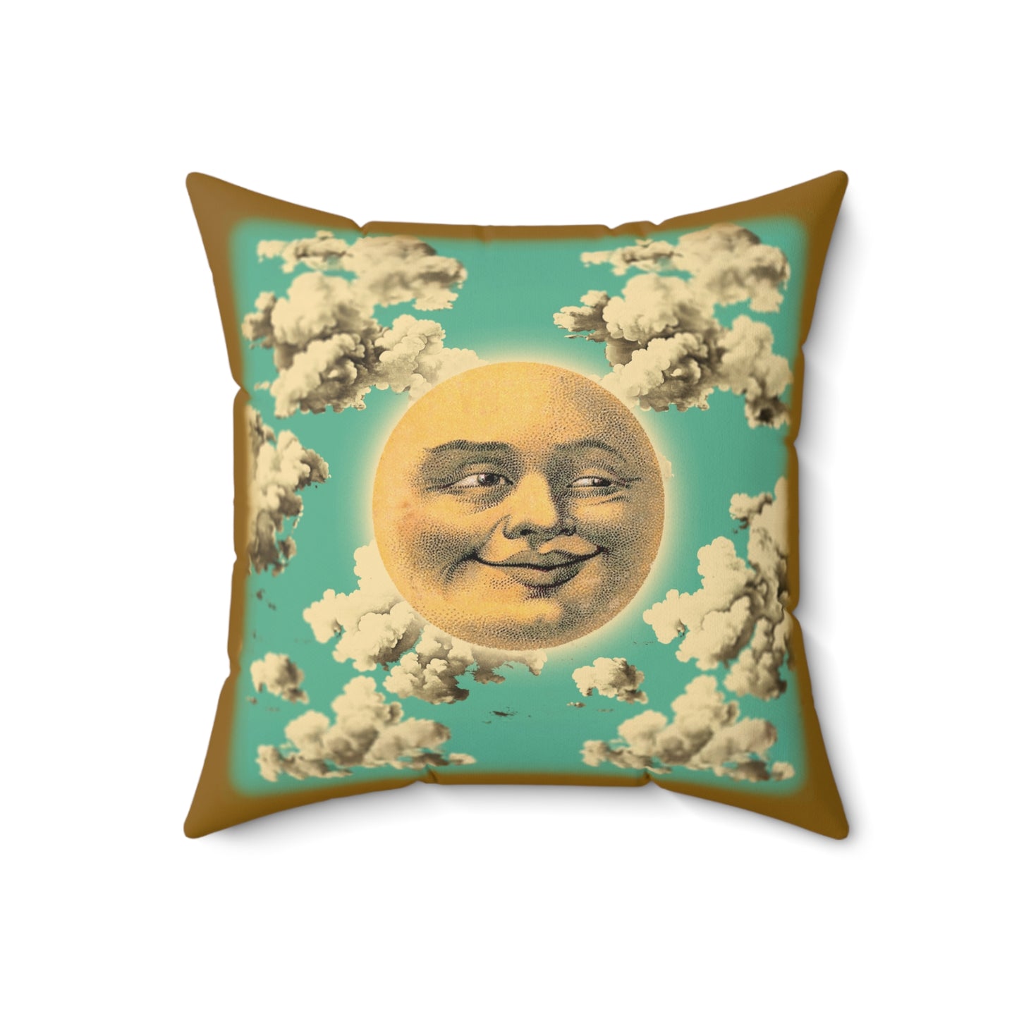 Victorian Moon Square Pillow