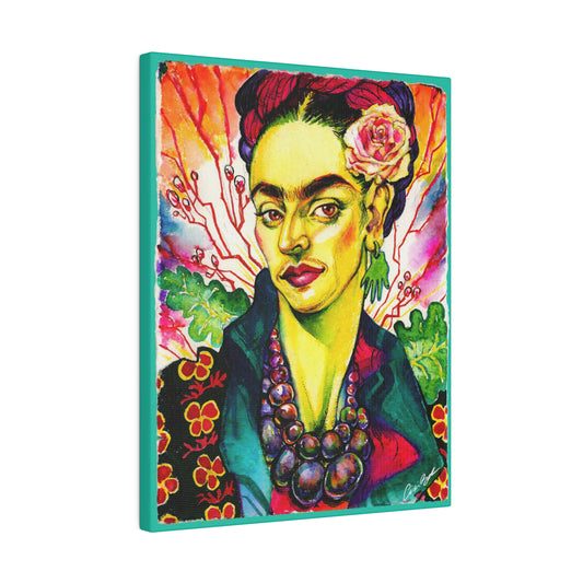 Frida Stretched Canvas Print, Wrapped Wall Art with Hardware 0.75" depth