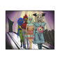 Monster Fashion Show Stretched Canvas Print, Wrapped Wall Art with Hardware 0.75" depth
