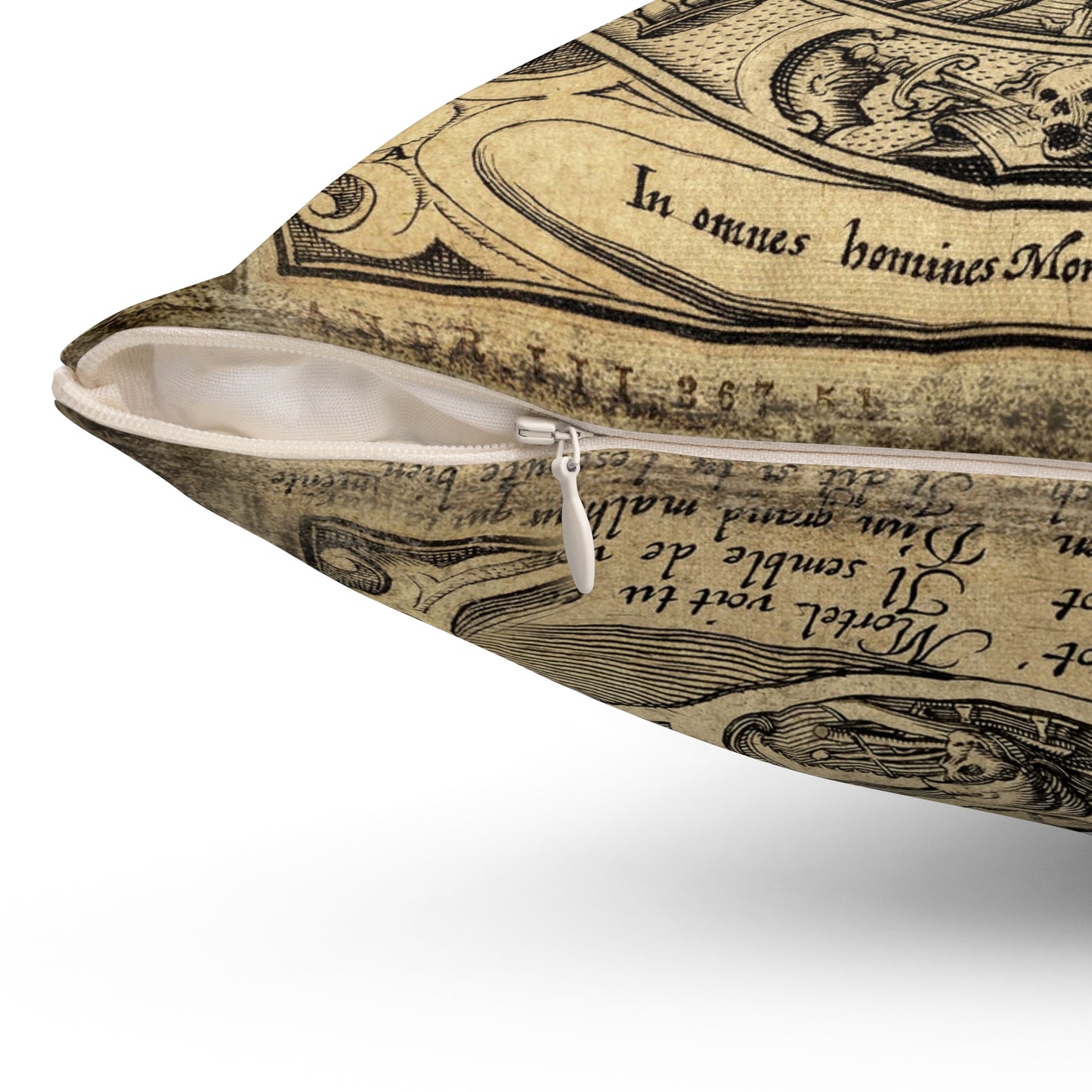 Memento Mori Square Pillow