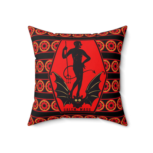 Salem Devil Square Pillow