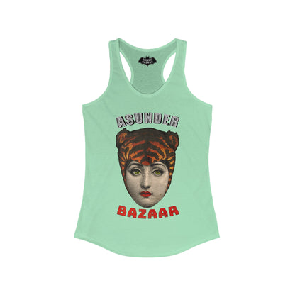 Asunder Bazaar Women's Ideal Racerback Logo Tank