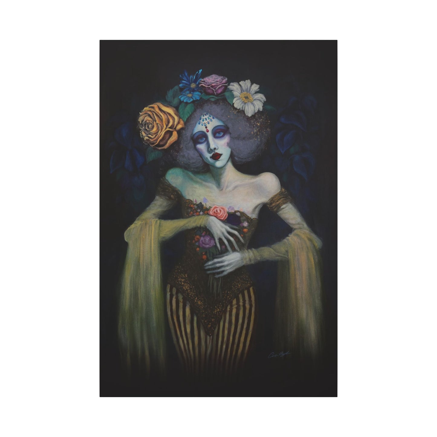 The Marionette Stretched Canvas Print, Wrapped Wall Art with Hardware 0.75" depth