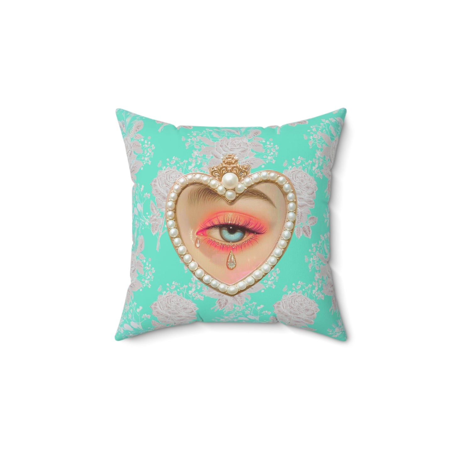 Lovers Eye Tears Square Pillow