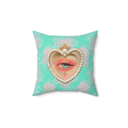 Lovers Eye Tears Square Pillow