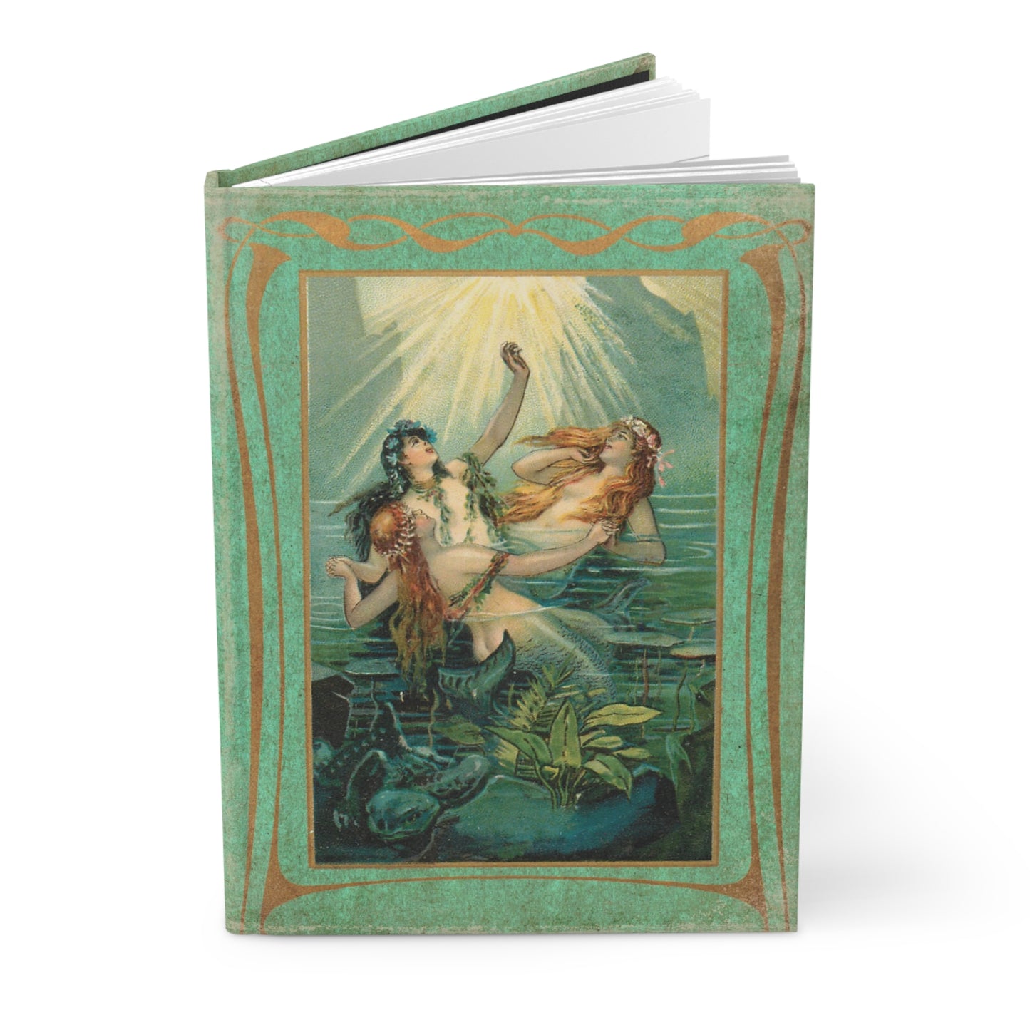 Vintage Mermaid Trio Matte Hardcover Journal