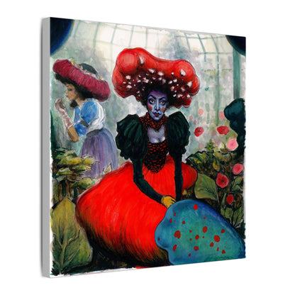 Mushroom Lady Matte Canvas, Stretched, 0.75"