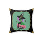 Resting Witch Face Square Pillow