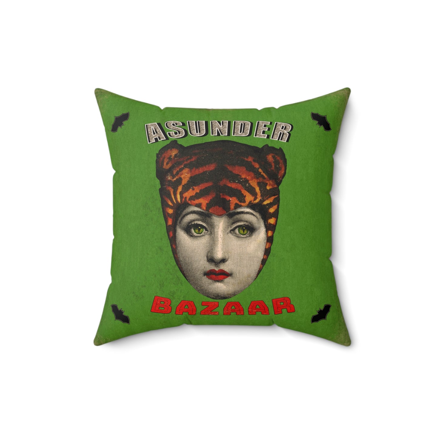 Asunder Bazaar Lina Tiger Square Pillow